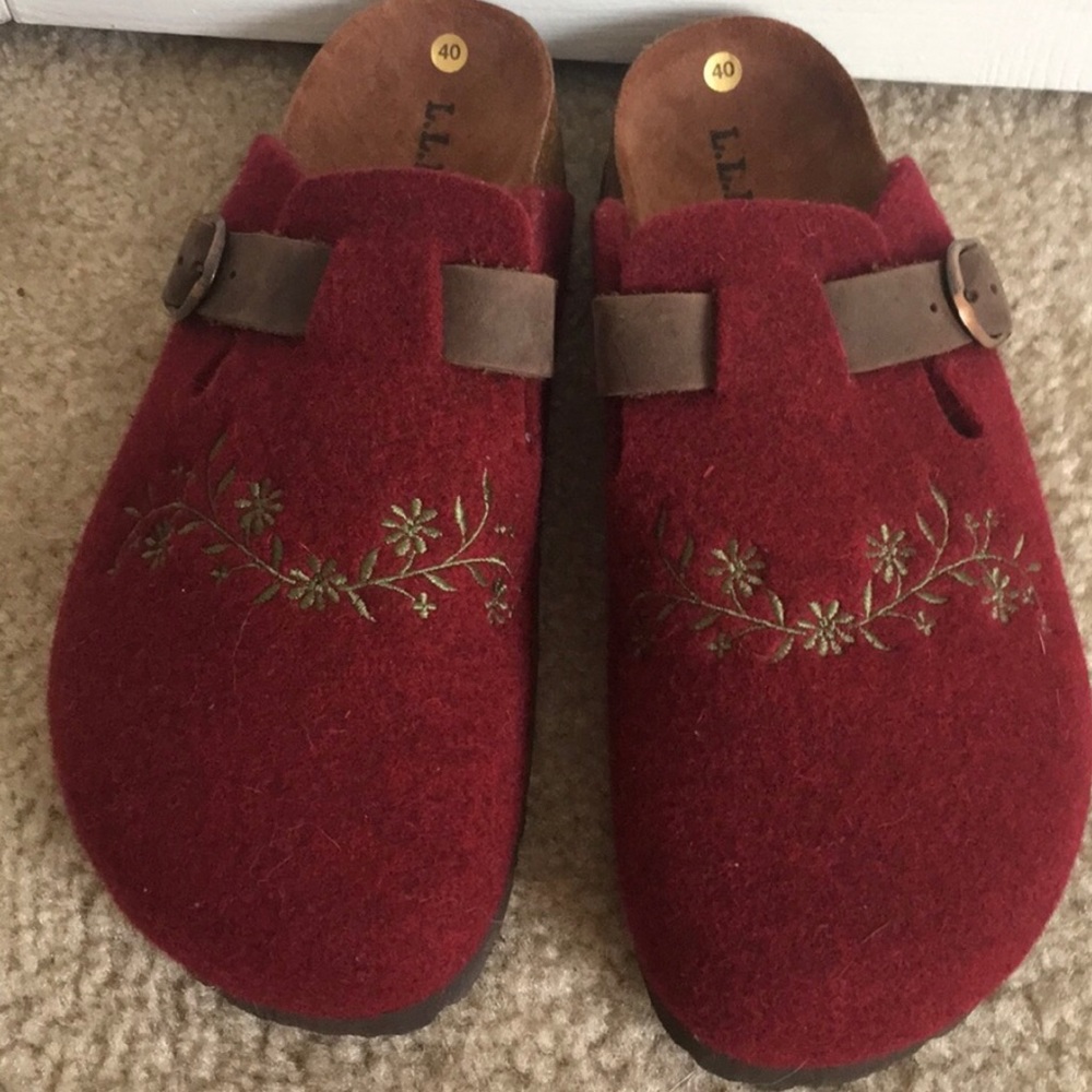 L.L. Bran New Wool Clogs